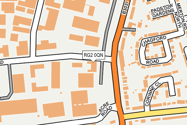 RG2 0QN map - OS OpenMap – Local (Ordnance Survey)