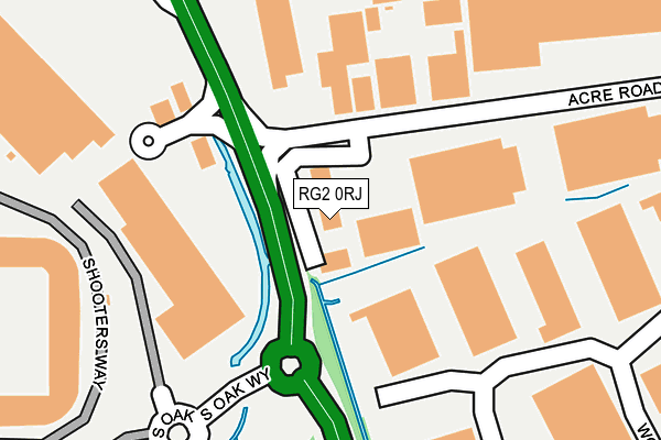 RG2 0RJ map - OS OpenMap – Local (Ordnance Survey)