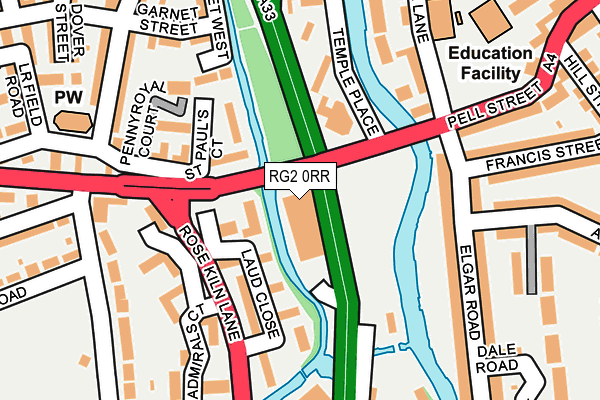 RG2 0RR map - OS OpenMap – Local (Ordnance Survey)