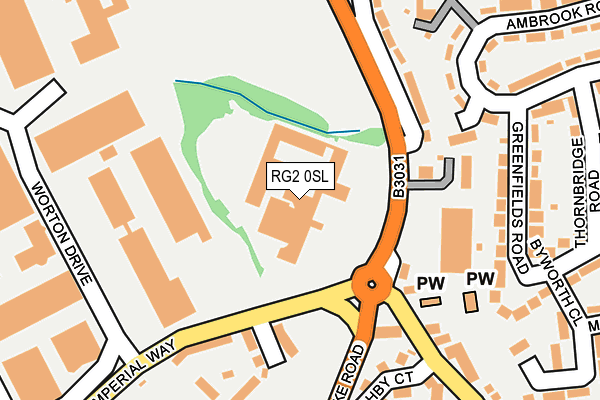 RG2 0SL map - OS OpenMap – Local (Ordnance Survey)