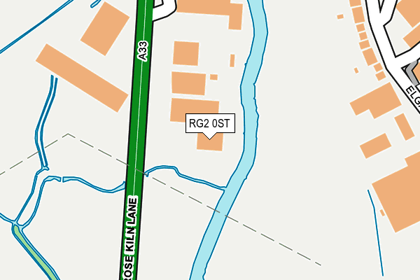 RG2 0ST map - OS OpenMap – Local (Ordnance Survey)