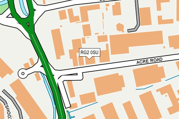 RG2 0SU map - OS OpenMap – Local (Ordnance Survey)