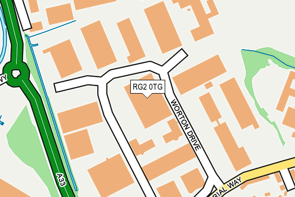RG2 0TG map - OS OpenMap – Local (Ordnance Survey)