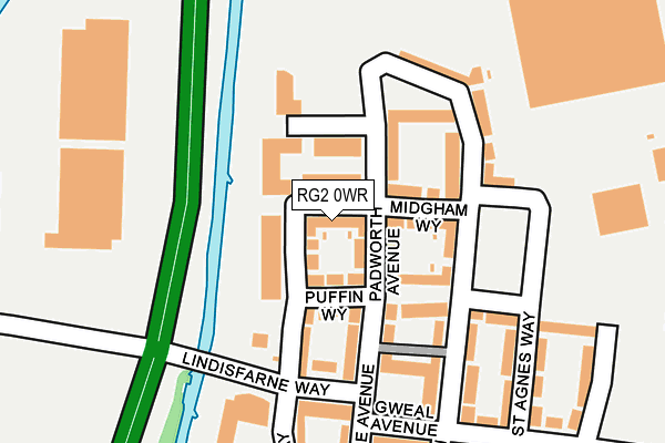 RG2 0WR map - OS OpenMap – Local (Ordnance Survey)