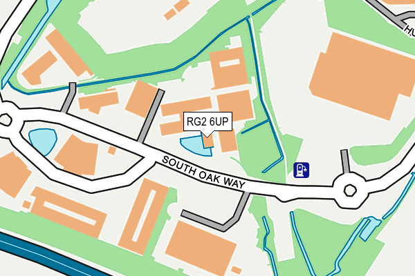 RG2 6UP map - OS OpenMap – Local (Ordnance Survey)