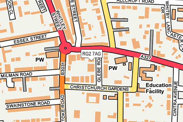 RG2 7AG map - OS OpenMap – Local (Ordnance Survey)