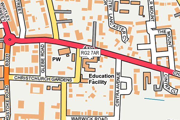 RG2 7AR map - OS OpenMap – Local (Ordnance Survey)