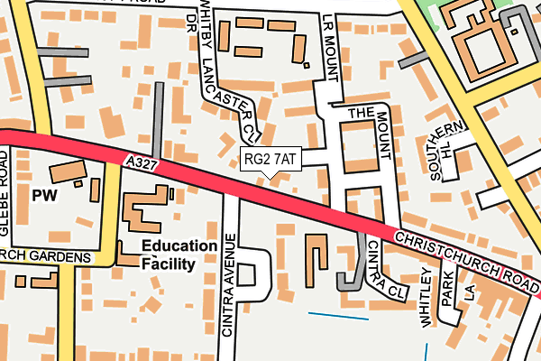 RG2 7AT map - OS OpenMap – Local (Ordnance Survey)