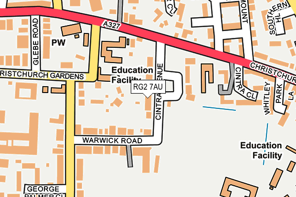 RG2 7AU map - OS OpenMap – Local (Ordnance Survey)