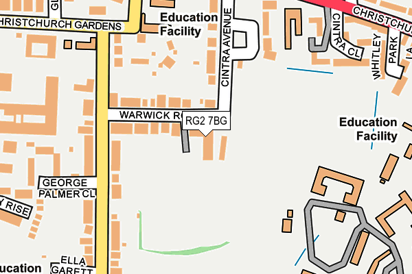 RG2 7BG map - OS OpenMap – Local (Ordnance Survey)