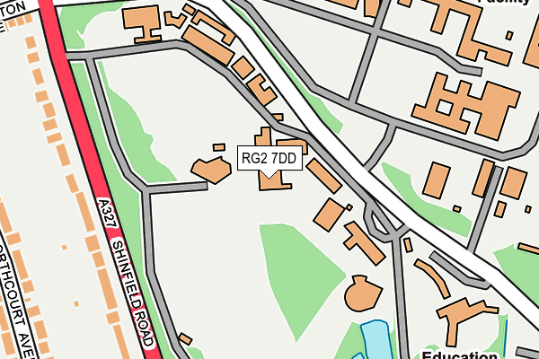 RG2 7DD map - OS OpenMap – Local (Ordnance Survey)