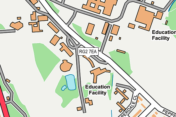 RG2 7EA map - OS OpenMap – Local (Ordnance Survey)