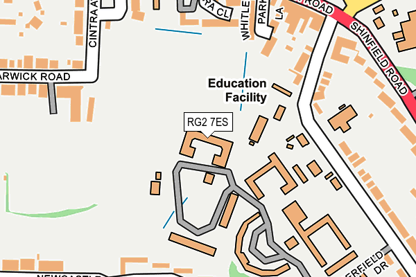 RG2 7ES map - OS OpenMap – Local (Ordnance Survey)