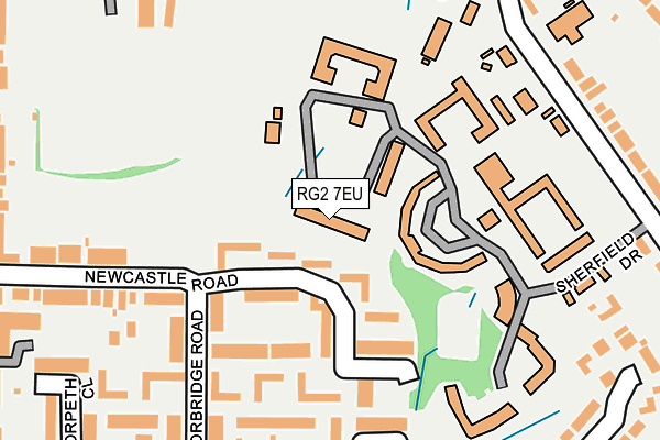 RG2 7EU map - OS OpenMap – Local (Ordnance Survey)