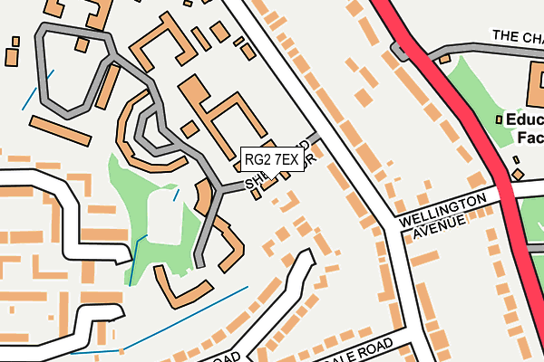 RG2 7EX map - OS OpenMap – Local (Ordnance Survey)