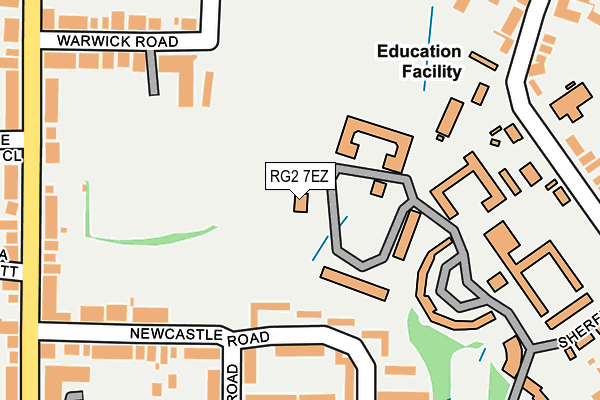 RG2 7EZ map - OS OpenMap – Local (Ordnance Survey)