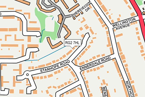 RG2 7HL map - OS OpenMap – Local (Ordnance Survey)
