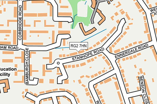 RG2 7HN map - OS OpenMap – Local (Ordnance Survey)