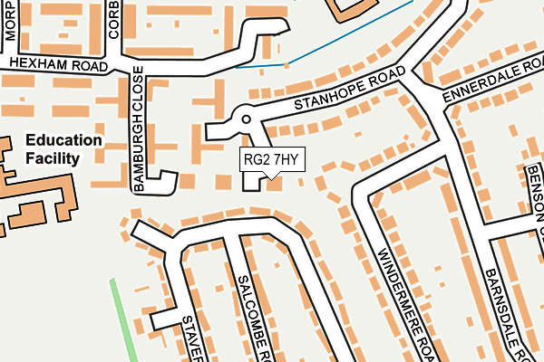 RG2 7HY map - OS OpenMap – Local (Ordnance Survey)