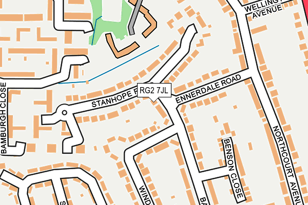 RG2 7JL map - OS OpenMap – Local (Ordnance Survey)