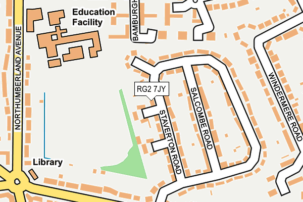 RG2 7JY map - OS OpenMap – Local (Ordnance Survey)