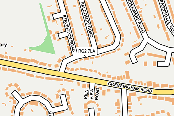 RG2 7LA map - OS OpenMap – Local (Ordnance Survey)
