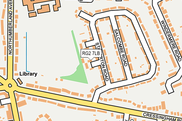 RG2 7LB map - OS OpenMap – Local (Ordnance Survey)