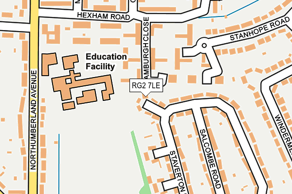 RG2 7LE map - OS OpenMap – Local (Ordnance Survey)