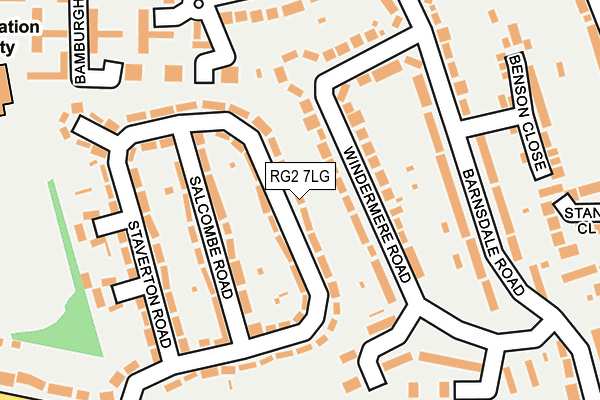RG2 7LG map - OS OpenMap – Local (Ordnance Survey)
