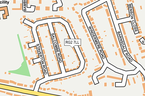 RG2 7LL map - OS OpenMap – Local (Ordnance Survey)