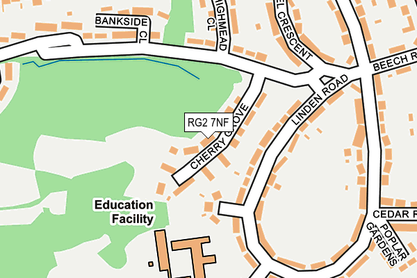 RG2 7NF map - OS OpenMap – Local (Ordnance Survey)