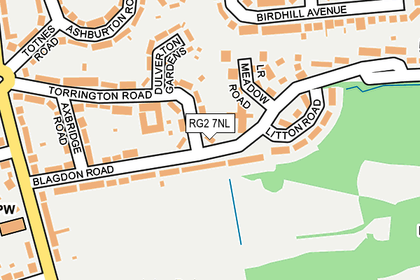 RG2 7NL map - OS OpenMap – Local (Ordnance Survey)