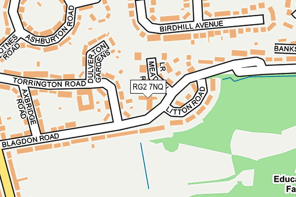 RG2 7NQ map - OS OpenMap – Local (Ordnance Survey)