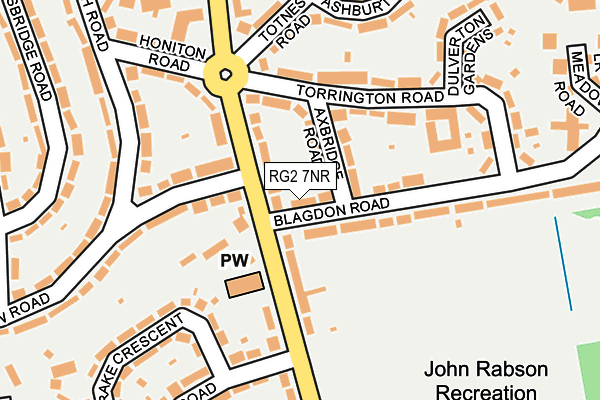 RG2 7NR map - OS OpenMap – Local (Ordnance Survey)