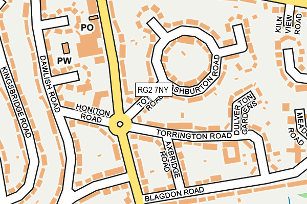 RG2 7NY map - OS OpenMap – Local (Ordnance Survey)
