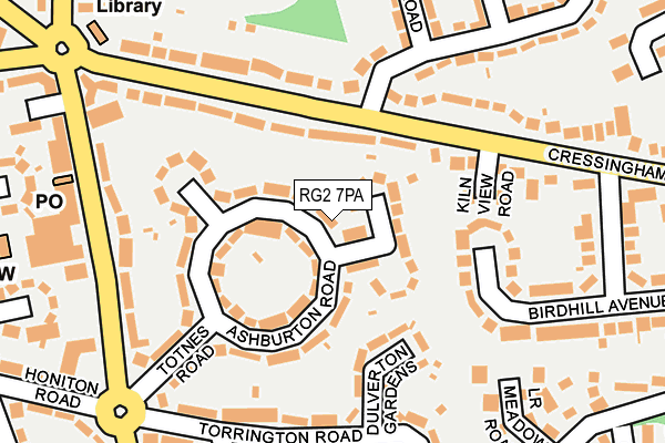 RG2 7PA map - OS OpenMap – Local (Ordnance Survey)