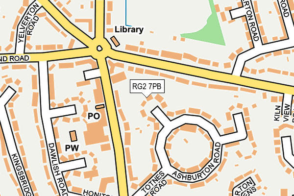 RG2 7PB map - OS OpenMap – Local (Ordnance Survey)