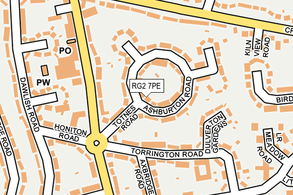 RG2 7PE map - OS OpenMap – Local (Ordnance Survey)
