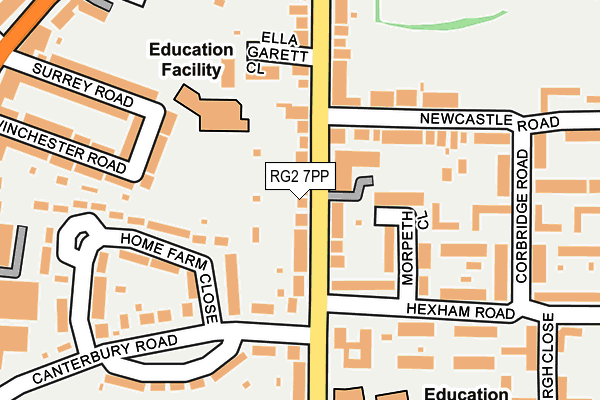 RG2 7PP map - OS OpenMap – Local (Ordnance Survey)