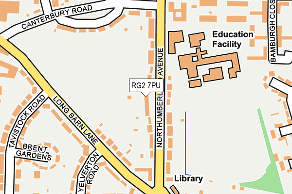 RG2 7PU map - OS OpenMap – Local (Ordnance Survey)