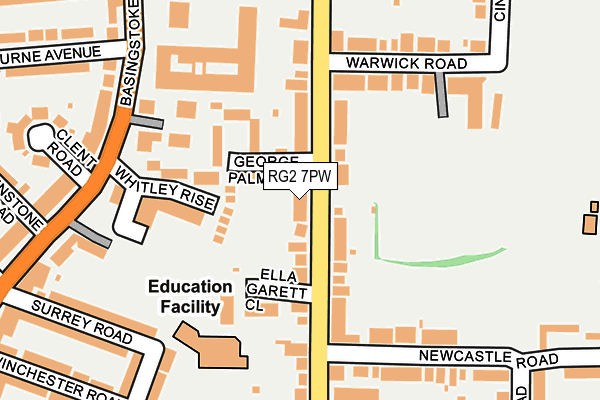 RG2 7PW map - OS OpenMap – Local (Ordnance Survey)