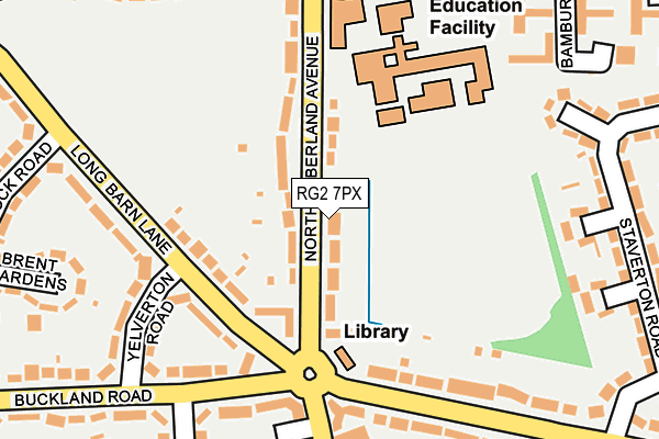 RG2 7PX map - OS OpenMap – Local (Ordnance Survey)