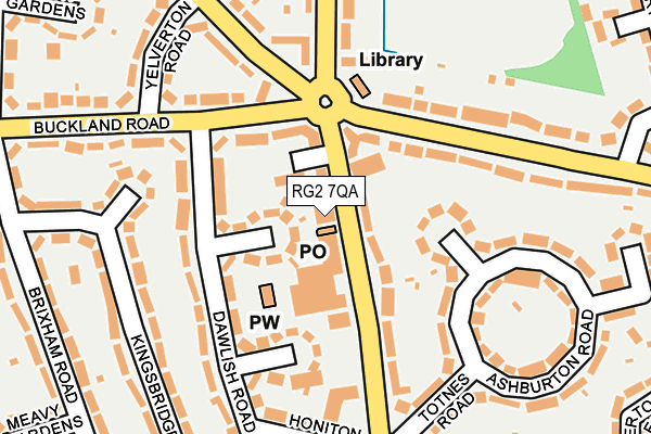 RG2 7QA map - OS OpenMap – Local (Ordnance Survey)