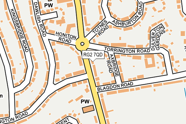 RG2 7QD map - OS OpenMap – Local (Ordnance Survey)