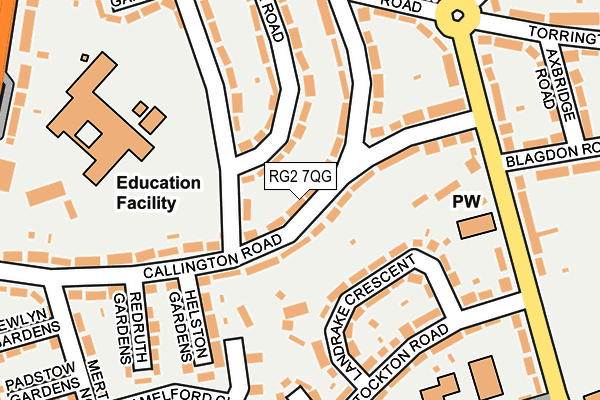 RG2 7QG map - OS OpenMap – Local (Ordnance Survey)