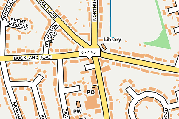 RG2 7QT map - OS OpenMap – Local (Ordnance Survey)