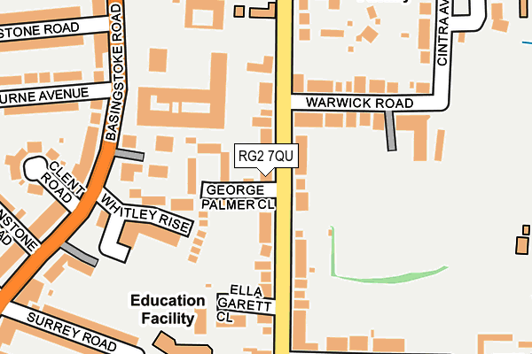 RG2 7QU map - OS OpenMap – Local (Ordnance Survey)