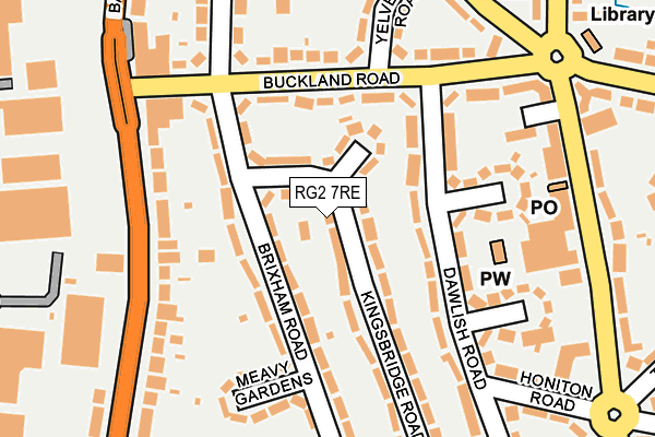 RG2 7RE map - OS OpenMap – Local (Ordnance Survey)