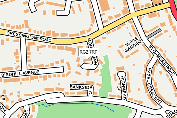 RG2 7RP map - OS OpenMap – Local (Ordnance Survey)