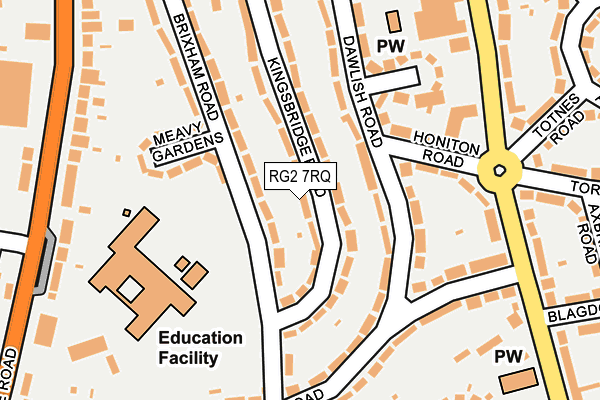 RG2 7RQ map - OS OpenMap – Local (Ordnance Survey)